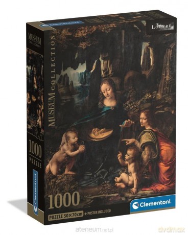 CLEMENTONI 1000 el. Museum Leonardo The Virgin Of The Rock [PUZZLE]