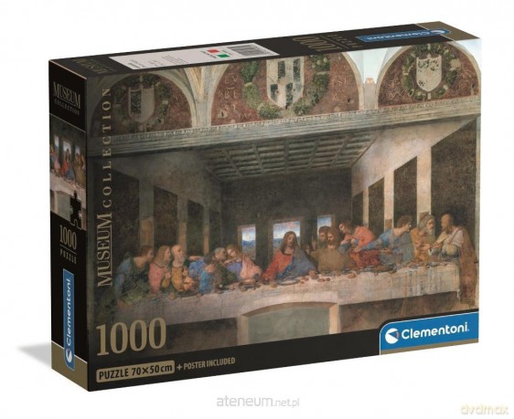 CLEMENTONI 1000 el. Museum Leonardo: Cenacolo [PUZZLE]