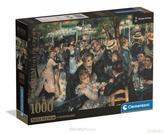 CLEMENTONI 1000 el. Museum Renoir - Bal Du Moulin De La [PUZZLE]
