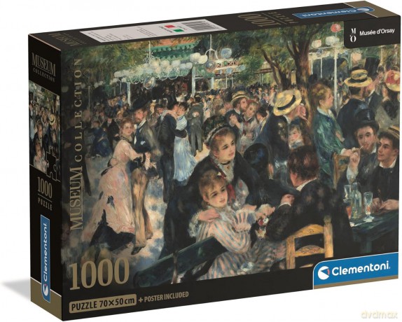 CLEMENTONI 1000 el. Museum Renoir - Bal Du Moulin De La [PUZZLE]