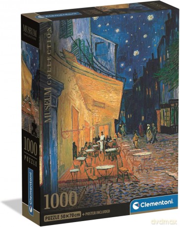 CLEMENTONI 1000 el. Museum Van Gogh - Esterno Di Caffe [PUZZLE]