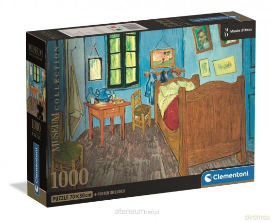 CLEMENTONI 1000 el. Museum Van Gogh: Bedroom In Arles [PUZZLE]