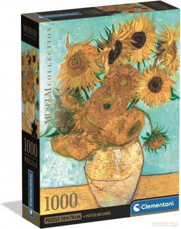 CLEMENTONI 1000 el. Museum Van Gogh: Sun Flower [PUZZLE]