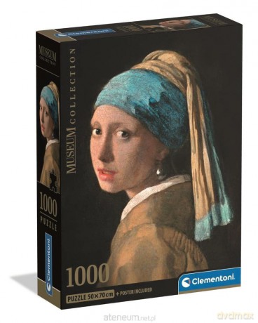 CLEMENTONI 1000 el. Museum Vermeer: Girl With A Pearl Earr [PUZZLE]