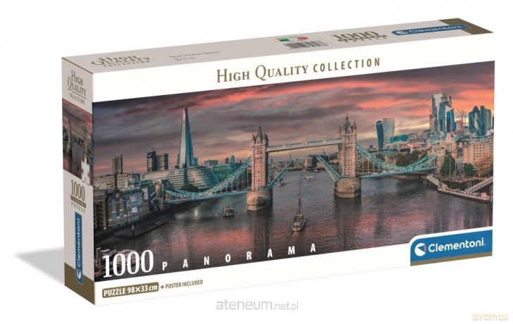 CLEMENTONI 1000 el. Panorama Across The River Thames [PUZZLE]