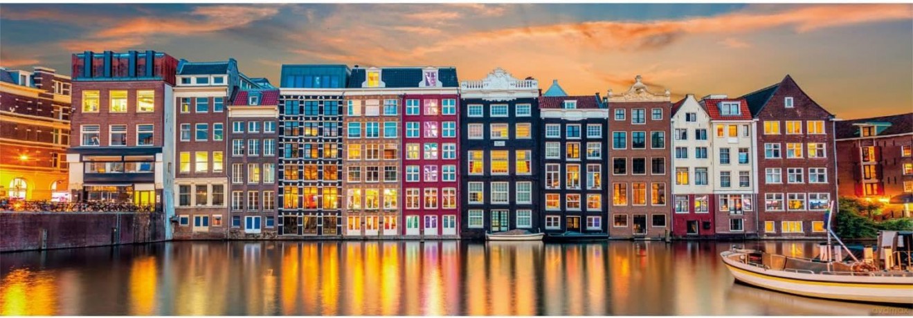 CLEMENTONI 1000 el. Panorama Bright Amsterdam [PUZZLE]