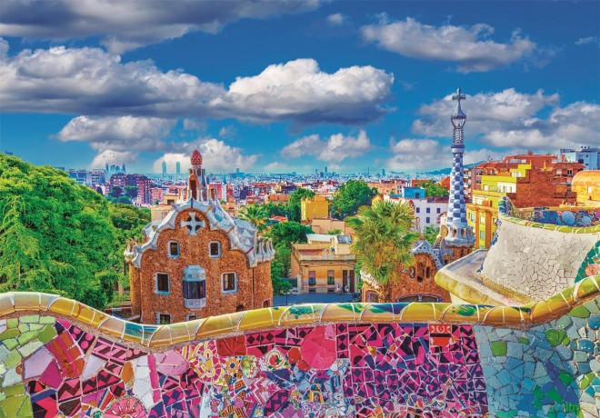 CLEMENTONI 1000 el. Park Guell, Barcelona [PUZZLE]