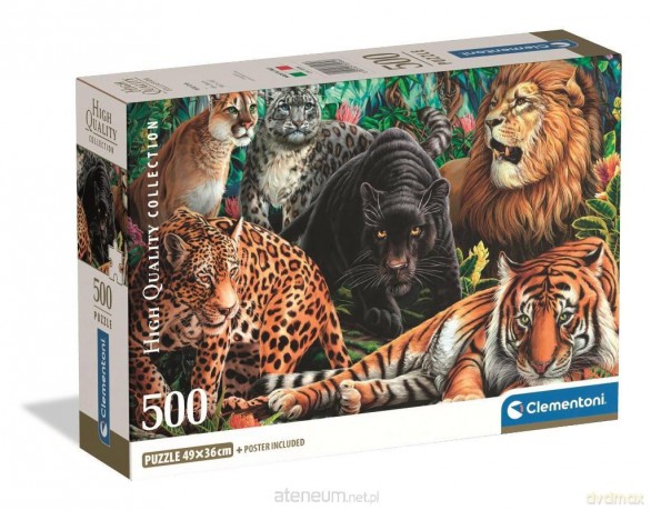 CLEMENTONI 500 el. Wild Cats [PUZZLE]