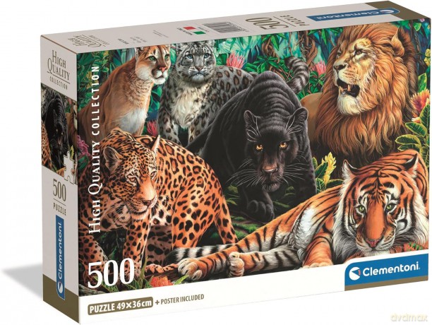 CLEMENTONI 500 el. Wild Cats [PUZZLE]