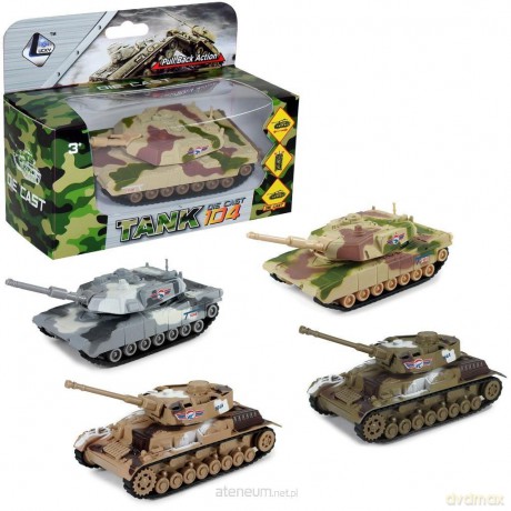 Czołg metalowy napęd pull back MIX