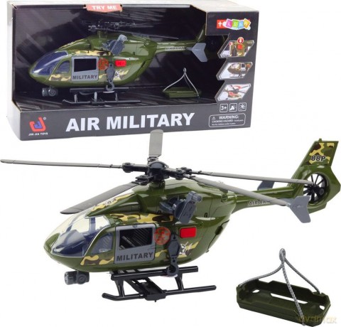 Helikopter wojskowy hak + nosze + światło 1:12