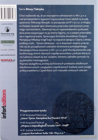 Rzymskie zmagania o Hiszpanię Dalszą 49-45 p.n.e. [KSIĄŻKA]