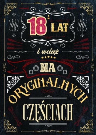 Karnet Urodziny 18