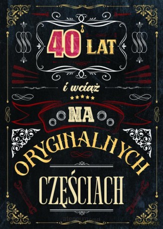 Karnet urodziny 40