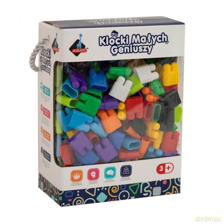 Klocki małych geniuszy - cegiełki 260 elementów [KLOCKI]