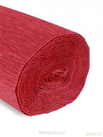 Krepina 50x250 cm 180g czerwień stara