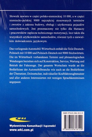 Samochodowy słownik pol-niemi, niem-pol [KSIĄŻKA]