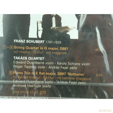 Takacs Quartet: Schubert:String Quartet,Notturno [CD]
