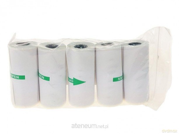 Papier termiczny biały samoprzylepny 5,5x2,5 cm 5sz