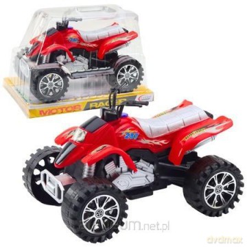 Quad terenowy z napędem czerwony