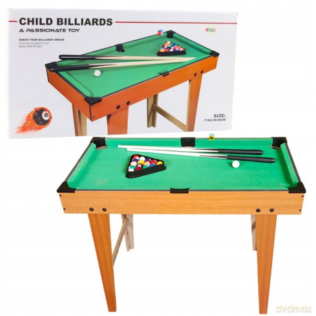 Stół do bilarda drewniany mini [GRA]