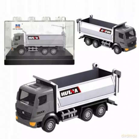 Wywrotka metalowa srebrna 1:80