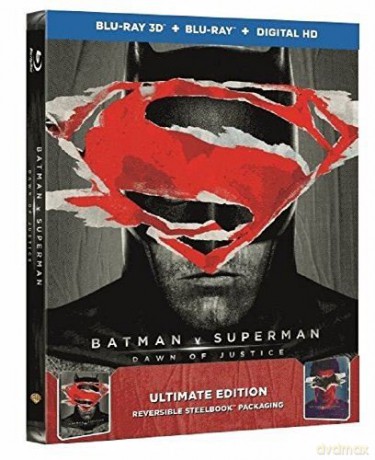 Batman V Superman - Dawn of Justice Limited Edition Double-Sided Steelbook [Blu-Ray]