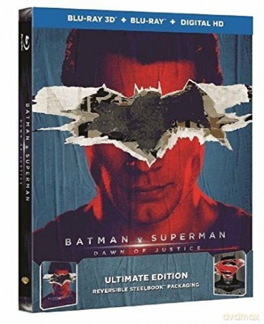 Batman V Superman - Dawn of Justice Limited Edition Double-Sided Steelbook [Blu-Ray]