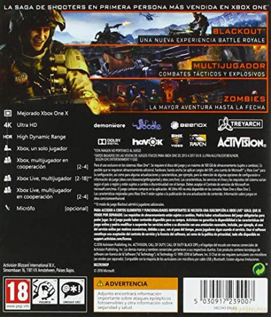 Call of Duty: Black Ops IIII - Xbox One [Blu-Ray]