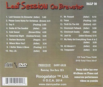 Danny Adler - Last Session On Brewster [CD]