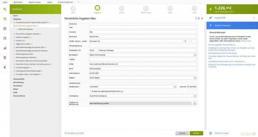 Lexware QuickSteuer 2020 für das Steuerjahr 2019|in frustfreier Verpackung|Einfache und schnelle Steuererklärungs-Software für Arbeitnehmer, Familien, Vermieter, Studenten und Rentner [CD]