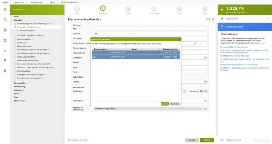 Lexware QuickSteuer 2020 für das Steuerjahr 2019|in frustfreier Verpackung|Einfache und schnelle Steuererklärungs-Software für Arbeitnehmer, Familien, Vermieter, Studenten und Rentner [CD]