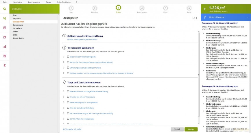 Lexware QuickSteuer 2020 für das Steuerjahr 2019|in frustfreier Verpackung|Einfache und schnelle Steuererklärungs-Software für Arbeitnehmer, Familien, Vermieter, Studenten und Rentner [CD]