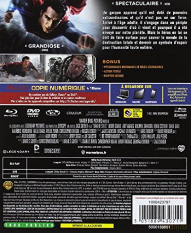 Man of steel [Blu-Ray]
