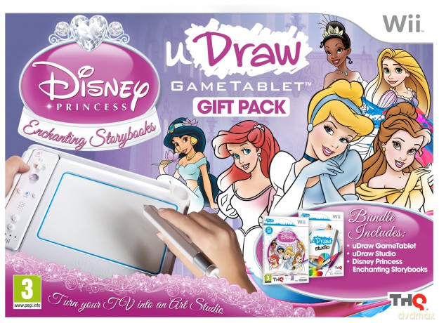 uDraw Tablet Including Disney Princess and uDraw Studio Game Wii
