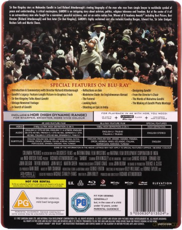 Gandhi (Steelbook) [2xBlu-Ray 4K]+[2xBlu-Ray]
