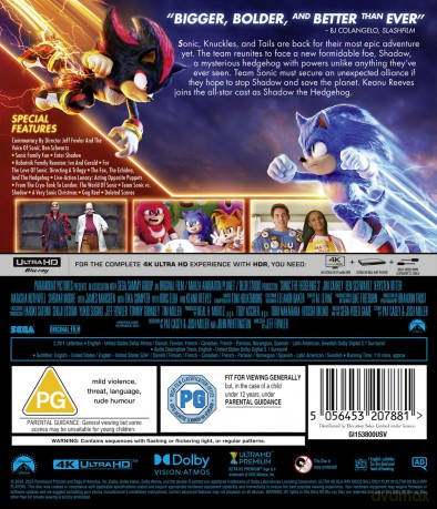 Sonic The Hedgehog 3 (Sonic 3: Szybki jak błyskawica) [Blu-Ray 4K]