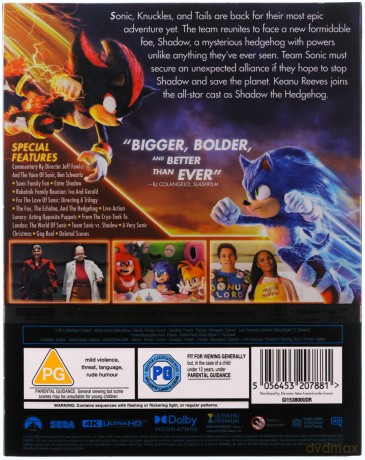 Sonic The Hedgehog 3 (Sonic 3: Szybki jak błyskawica) [Blu-Ray 4K]