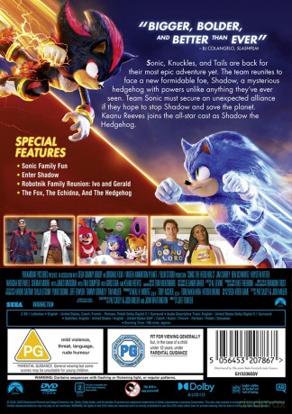 Sonic The Hedgehog 3 (Sonic 3: Szybki jak błyskawica) [DVD]