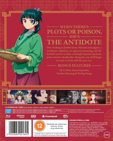 The Apothecary Diaries - Season 1 Part 2 [2xBlu-Ray]
