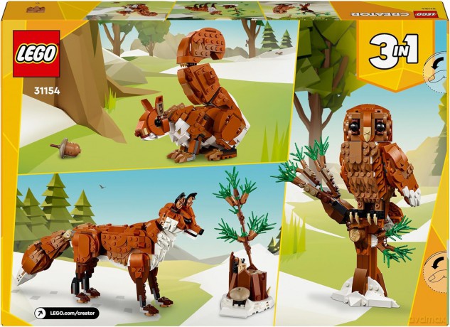 LEGO Creator Leśne zwierzęta: Czerwony lis (31154) [KLOCKI]