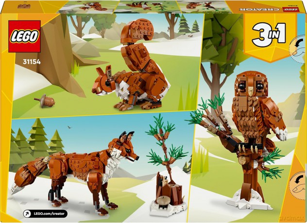LEGO Creator Leśne zwierzęta: Czerwony lis (31154) [KLOCKI]