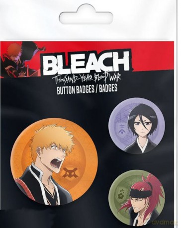 BLEACH TYBW - Przypinki  - Ichigo, Rukia, Renji