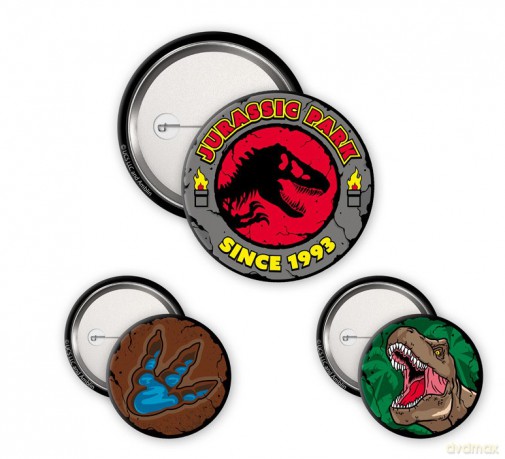 JURASSIC PARK - Badge Pack - Logo T-Rex