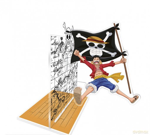 ONE PIECE - Acryl Bookend - Luffy with his flag
