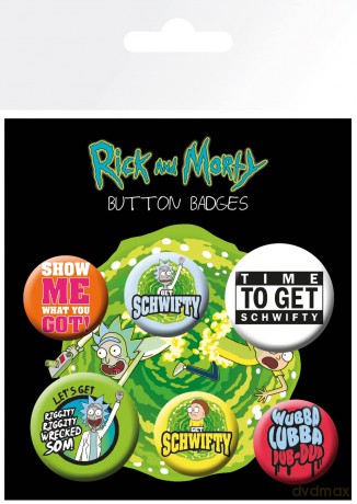RICK AND MORTY - Badge Pack - Quotes