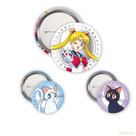 SAILOR MOON - Przypinki - Sailor Moon, Luna & Artemis
