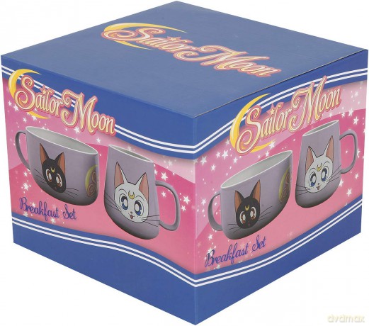 SAILOR MOON - Zestaw śniadaniowy Kubek + Miska - Luna & Artemis