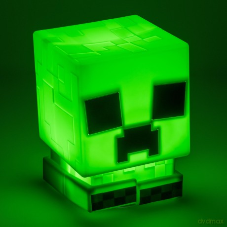 Minecraft silikonowa lampka z akumulatorem Creeper (wysokość: 15 cm) / Minecraft Creeper SquishyGlo Silicone Light Rechargeable (high: 15 cm)