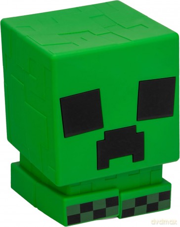 Minecraft silikonowa lampka z akumulatorem Creeper (wysokość: 15 cm) / Minecraft Creeper SquishyGlo Silicone Light Rechargeable (high: 15 cm)